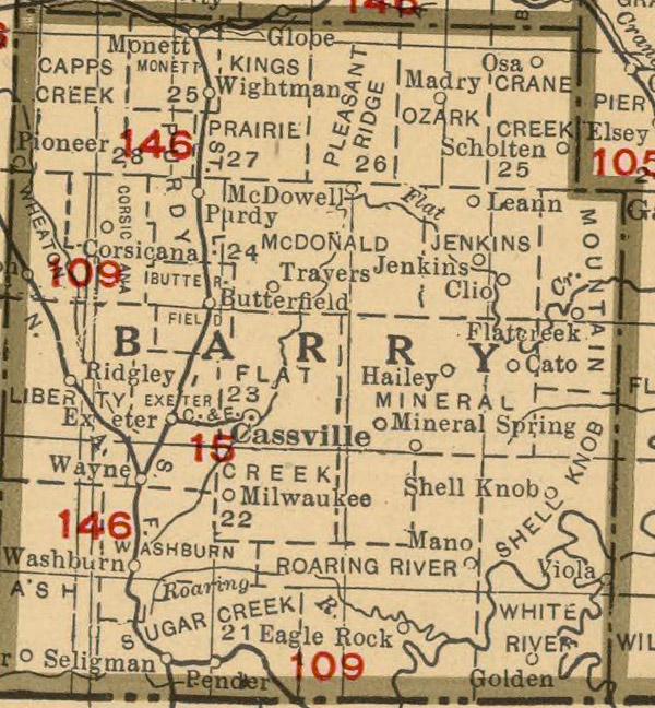 Barry County Map 1924